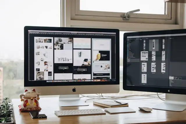 Machetă design website personalizat pentru o afacere din Craiova - layout mobil și desktop